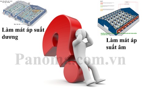 So sánh 2 giải pháp: Làm mát áp suất âm, làm mát áp suất dương