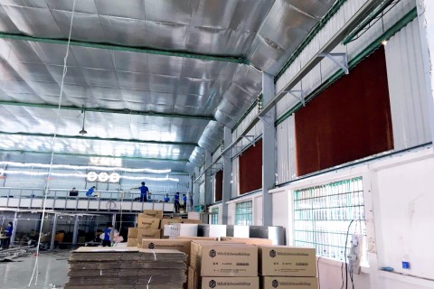 Thiết kế, thi công hệ thống thông gió, làm mát nhà xưởng công nghiệp tại Quảng Ninh Thiết kế, thi công hệ thống thông gió, làm mát nhà xưởng công nghiệp tại Quảng Ninh