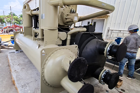 LẮP ĐẶT HỆ THỐNG CHILLER GIẢI NHIỆT NƯỚC NHÀ MÁY NỘI THẤT TẠI HÀ NỘI
