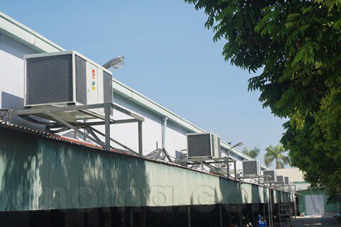 Hoàn thiện lắp đặt hệ thống điều hòa nhà máy may tại Bắc Giang