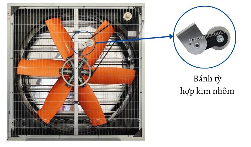 Bánh tỳ hợp kim nhôm quạt thông gió SMC