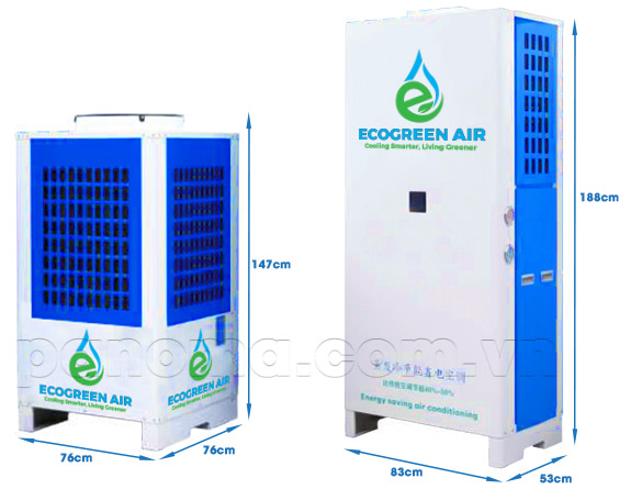 Thông số kỹ thuật Điều hòa siêu tiết kiệm Eco Green ECO-10D
