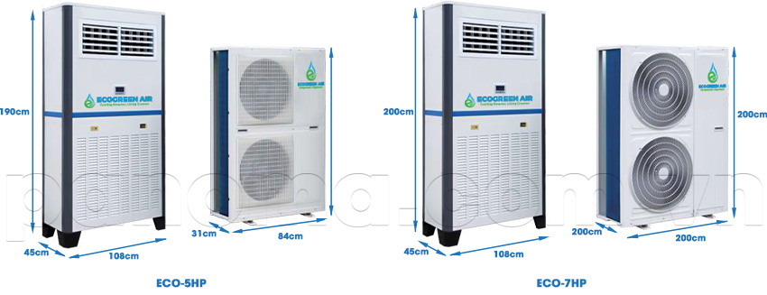 Thông số kỹ thuật Điều hòa siêu tiết kiệm Eco Green ECO-10D