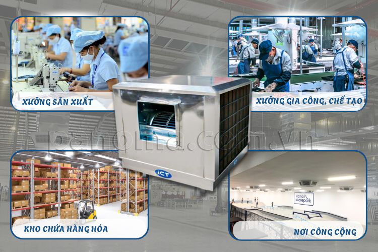 Ứng dụng máy làm mát công nghiệp inox iCT-350D