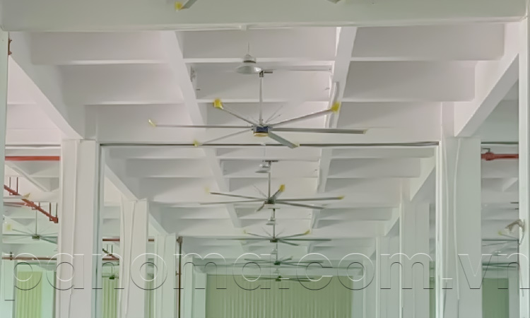 Ứng dụng của quạt trần công nghiệp HVLS