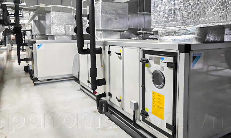 Hệ thống AHU được kết nối, sẵn sàng đi vào sử dụng