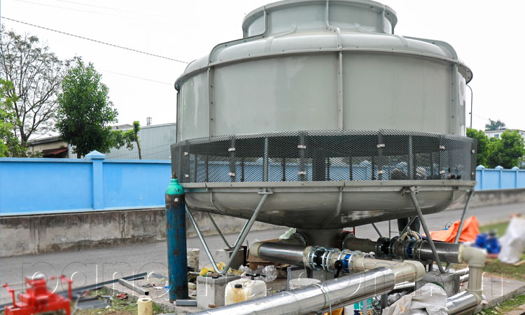 Hoàn thiện lắp đặt Tháp giải nhiệt