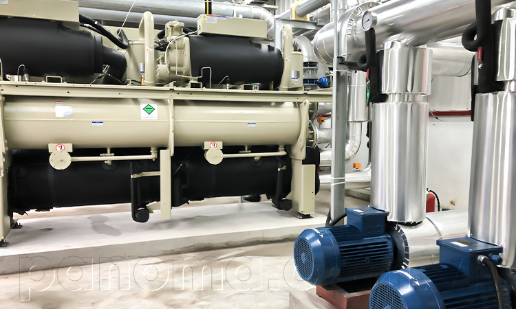 Hệ thống Chiller sau khi hoàn thiện lắp đặt vào vị trí